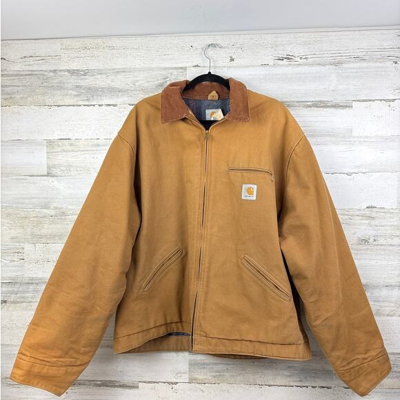 Carhartt vintage 1995 mens 54 Tall blanket lined detroit duck jacket 6BJL coat - Picture 1 of 8
